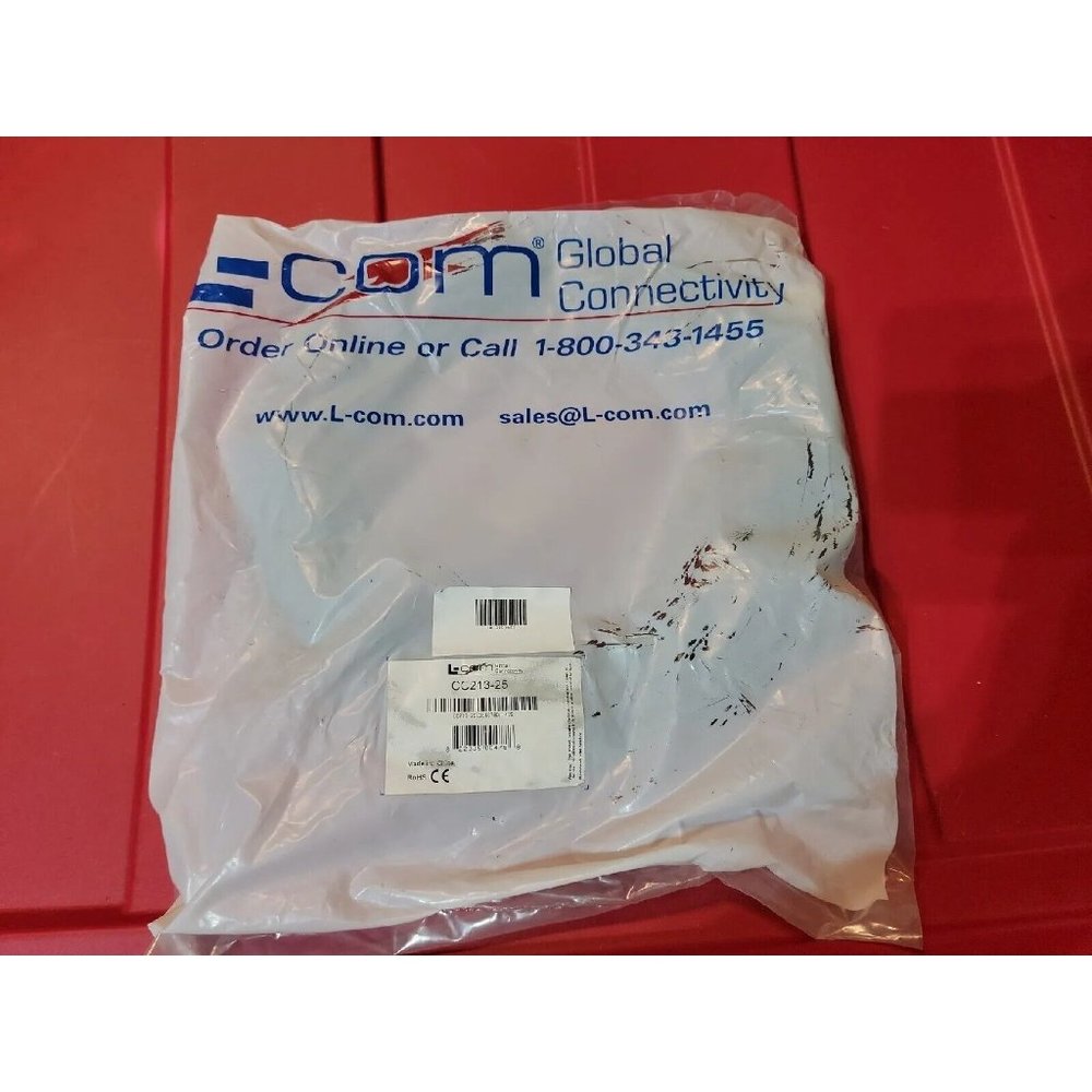 L-Com CC213-25 RG213 Coaxial Cable, N Male / Male, 25.0 ft